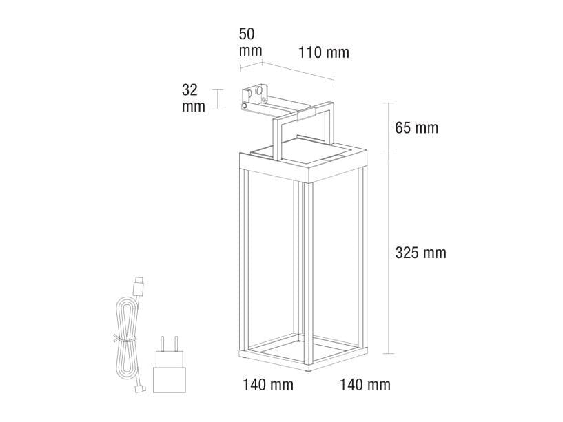 Алюминиевая светодиодная настольная лампа с порошковым покрытием PAN Portable ARCH-00037679 - Вид №5