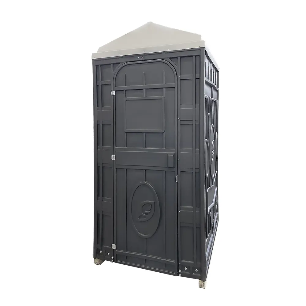 Туалетная кабина Гамма Дачная 106x108.5x222.5 см пластик графит 88266095 STLM-2108607 Santreyd  - Вид №1