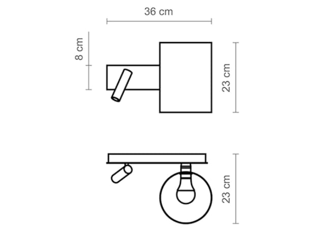 Регулируемая лампа для чтения из металла и рафии luxcambra TORSO ARCH-00028950 - Вид №3