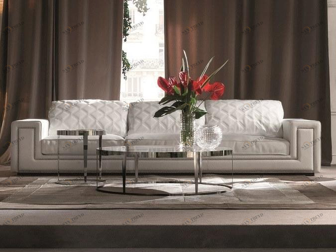 Longhi 3-х местный кожаный диван Loveluxe W 570