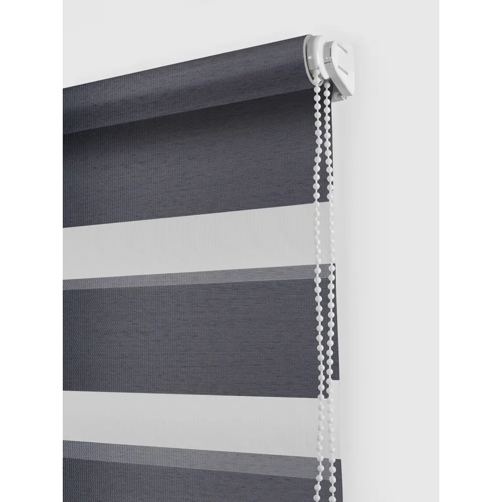 Штора рулонная день-ночь Madrid 100x160 см графит MIAMOZA Коллекция 2024г STLM-2146956 - Вид №1