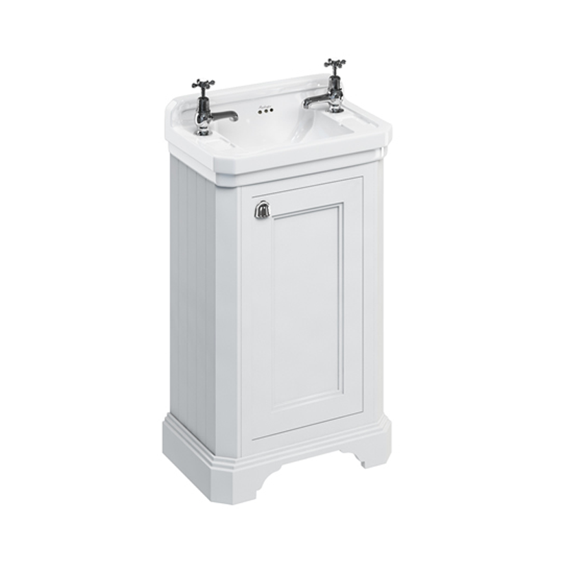 Burlington Cloakroom Гардеробная раковина с дверью Мэтт Уайт B8 FC11W 
