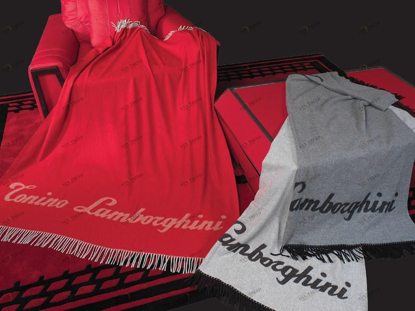 Tonino Lamborghini Casa Однотонный плед из кашемира sun-id-1370099