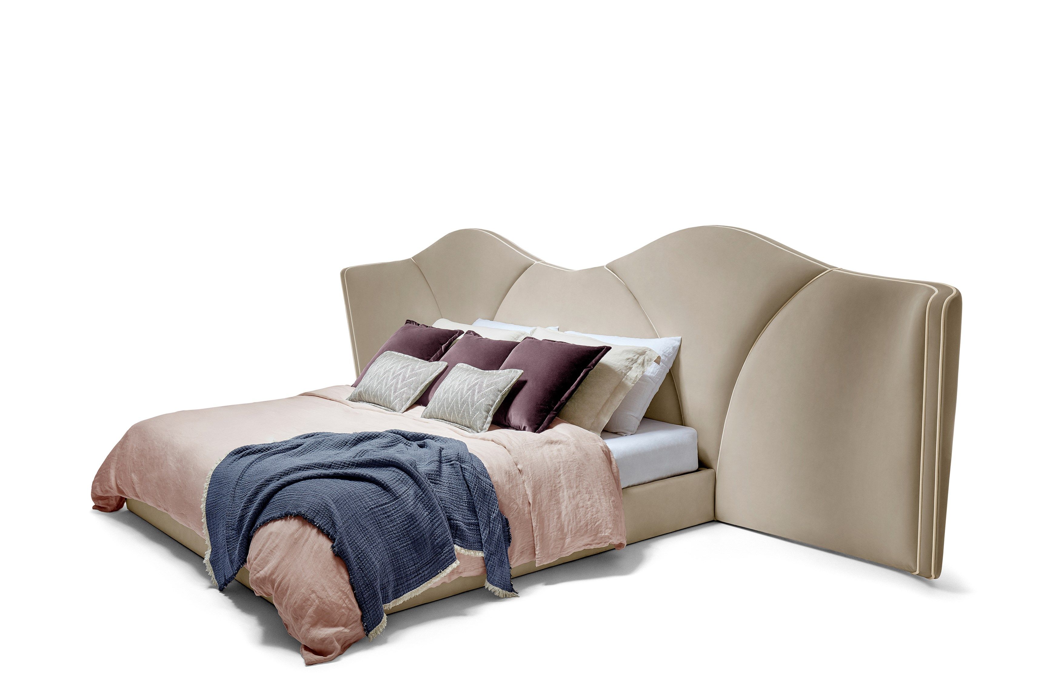 Бархатная двуспальная кровать Munna Жозефина ARCH-00072820 - Вид №2