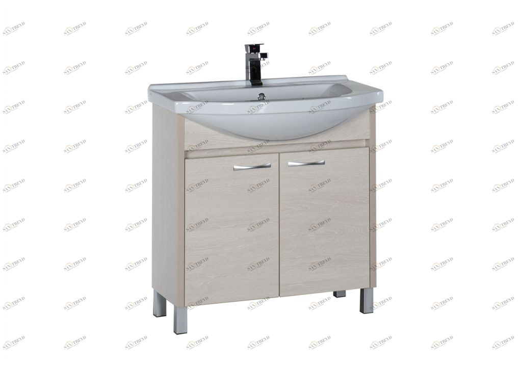 Тумба под раковину Aquanet Донна 80 белый дуб sun-id-275362