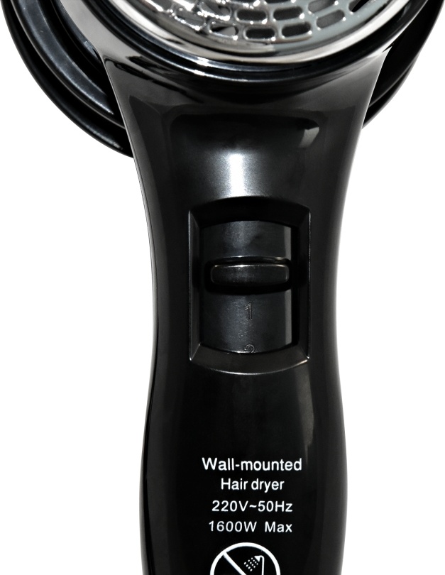 0405.013 Фен для волос с доп розеткой 1600ВlB PUFF  - Вид №5