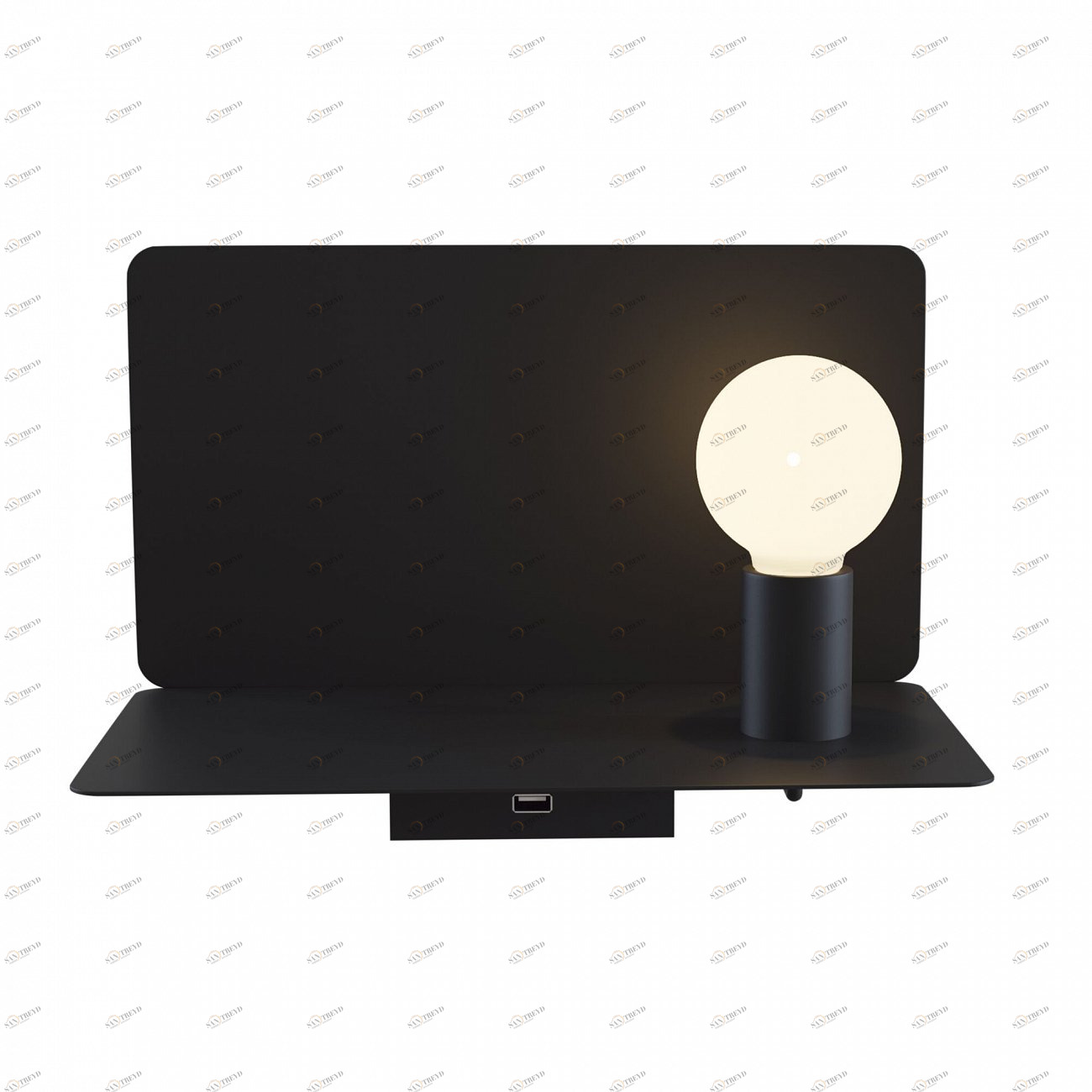 Бра настенное черное Rack C182-TL-01-B TECHNICAL CEILING & WALL 00-3957394 Черный 