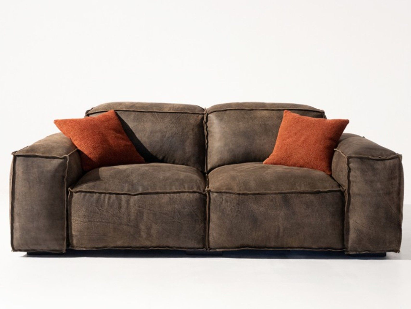 2-местный секционный диван из кожи Бронко Mantellassi 1926 Placido ARCH-00125583 - Вид №13