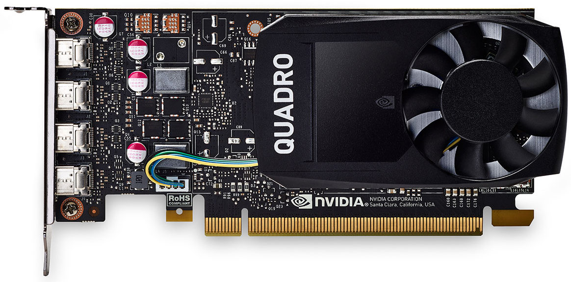 490-BDXN 4gb nvidia quadro p1000 full height (4 mdp) Dell Santreyd 