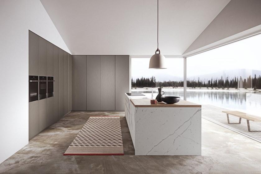 Alta Cucine Кухня Laminam® с островом Sistema 22.2 sun-id-1469297 - Вид №1