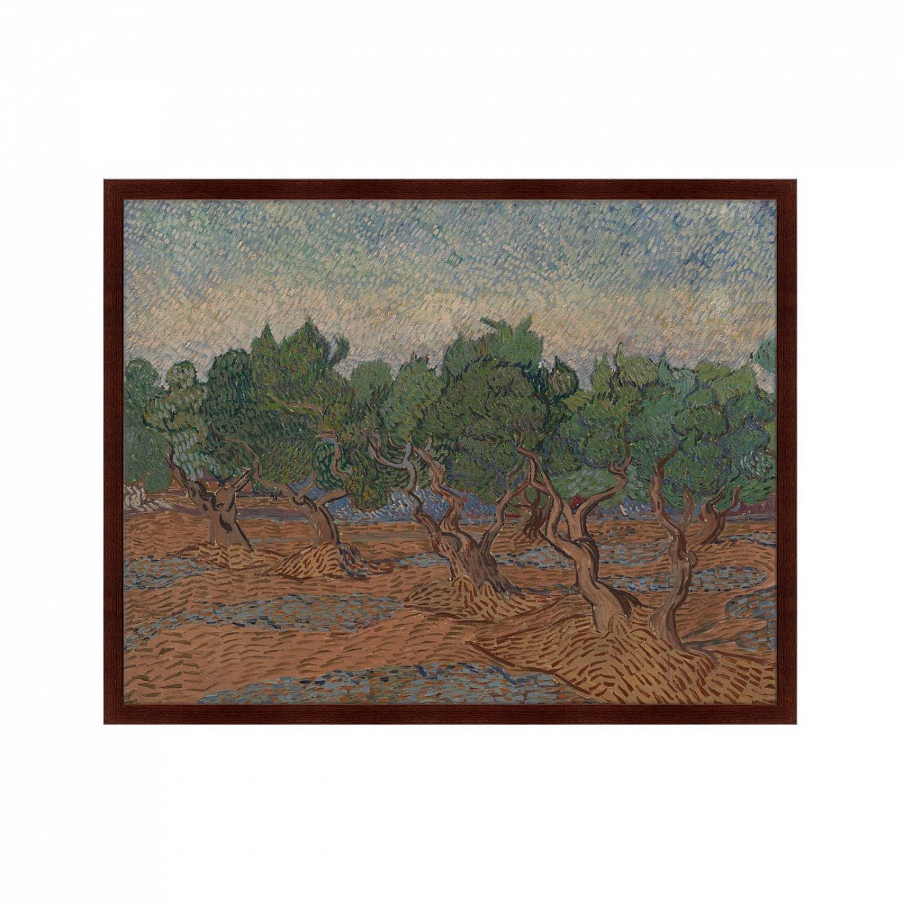 Картина в раме 78,5х100 см Olive Grove, 1889г. КАРТИНЫ В КВАРТИРУ  264165 Голубой;зеленый;коричневый;разноцветный  - Вид №1