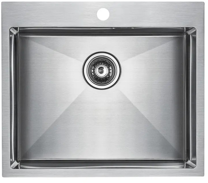90553863 Кухонная мойка Paulmark PM805951-BS Isar 45x51x20 см нержавеющая сталь цвет черный STLM-0878775