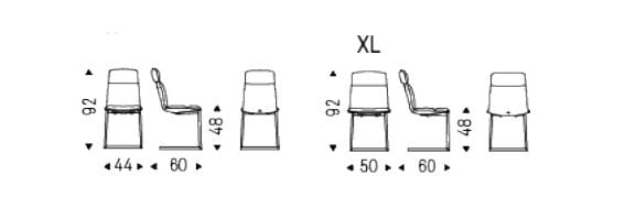 Кожаный консольный стул Cattelan italia KELLY CANTILEVER ARCH-00058810 - Вид №7