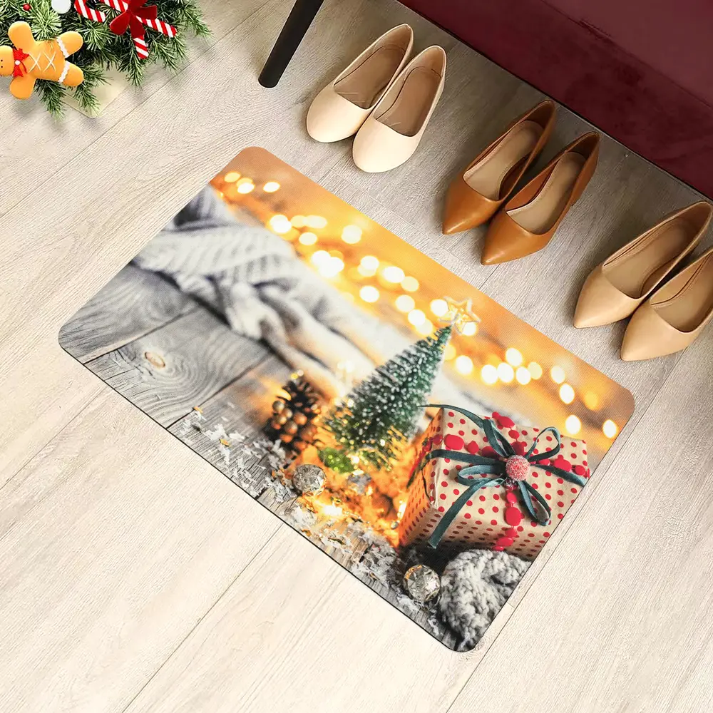 Коврик декоративный полиэстер Новогодняя феерия 45x75 см 89370651 STLM-2141064 Santreyd  - Вид №5
