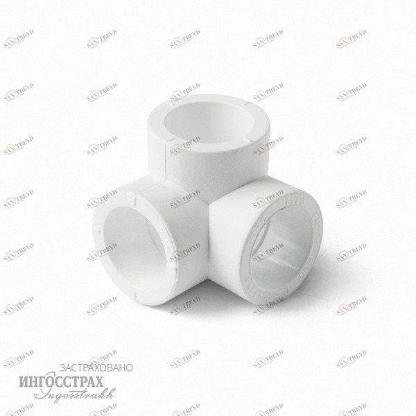 Тройник двухплоскостной 20 PP-R PROAQUA 271283