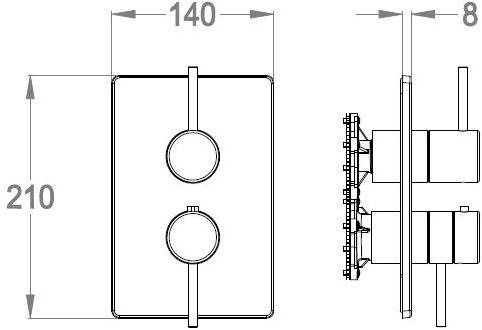 Fir Italia Смеситель для душа с переключателем Dynamica 88 8880198 - Вид №1