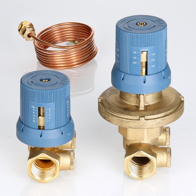 VT.040.G.30004 Автоматический регулятор перепада давлений в комплекте с запорно-регулировочным клапаном Valtec 1/2", 50–300 мбар  - Вид №6