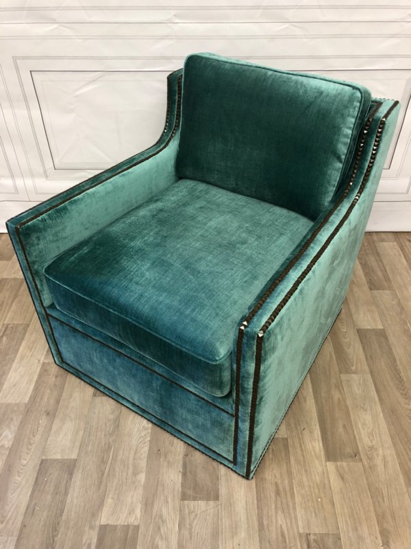 Кресло Granery от Eichholtz голубое EICHHOLTZ ДИЗАЙНЕРСКИЕ, EICHHOLTZ 062288 Голубой  - Вид №4