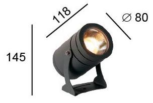 Terzo Light Регулируемый алюминиевый светодиодный проектор для улицы  V4187600  - Вид №2