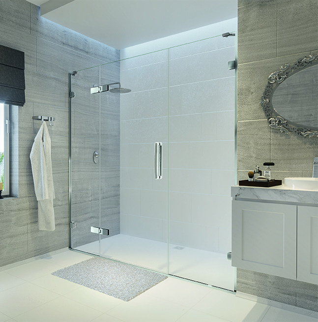 Дверь в нишу GHB1475H L или R Merlyn Arysto Хромированный 