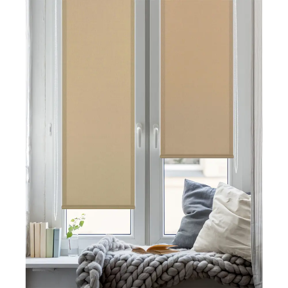 Штора рулонная Stars 60x160 см светло-коричневая GARDEN STLM-2206052 - Вид №4