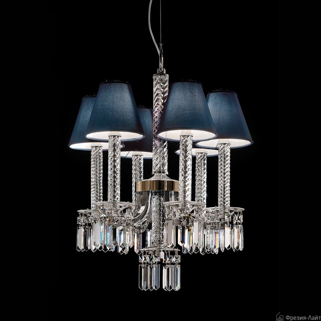 Italamp 252/6 Blue/Glass люстра подвесная 112819