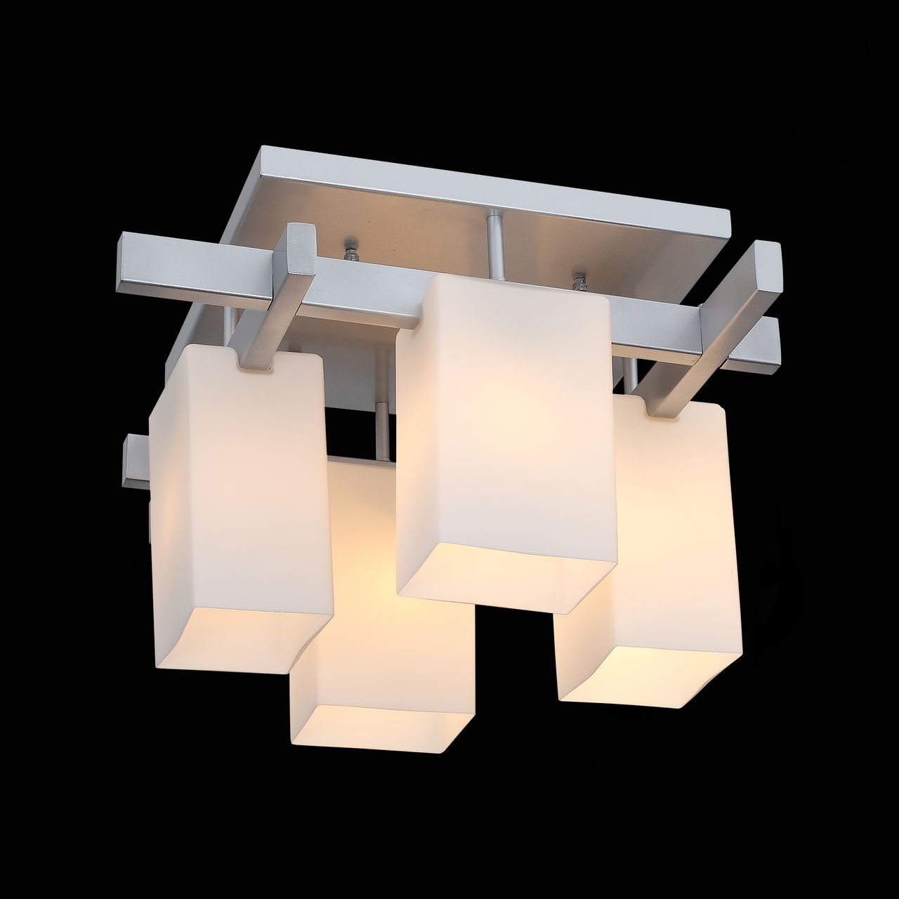 Потолочная люстра ST Luce Caset SL541.102.04 ST LUCE ДИЗАЙНЕРСКИЕ, CASET SILVER 109077 Белый  - Вид №1