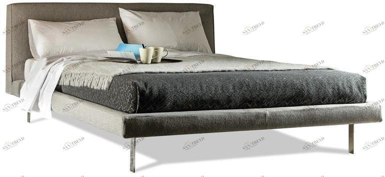 Vibieffe Кровать с обивкой из ткани или кожи sun-id-1508309