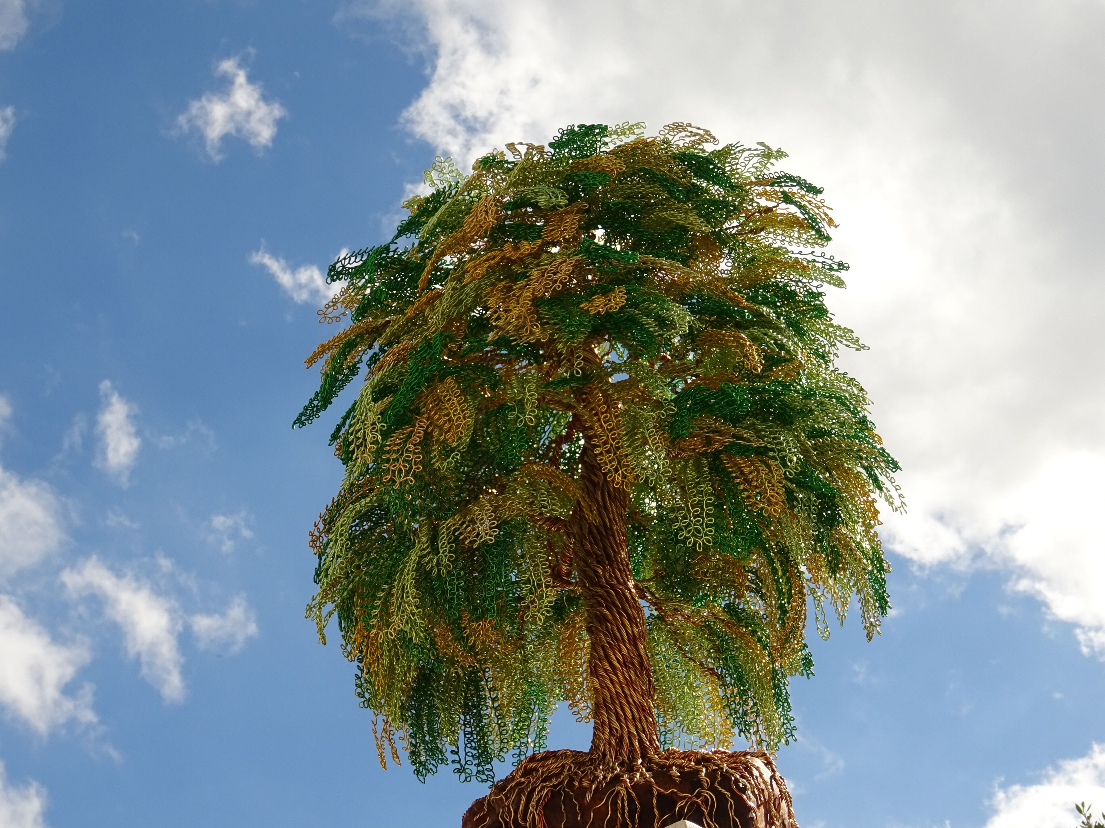 Скульптура из алюминия и оливкового дерева Mosche Bianche Zen Bonsai ARCH-00101351 - Вид №9