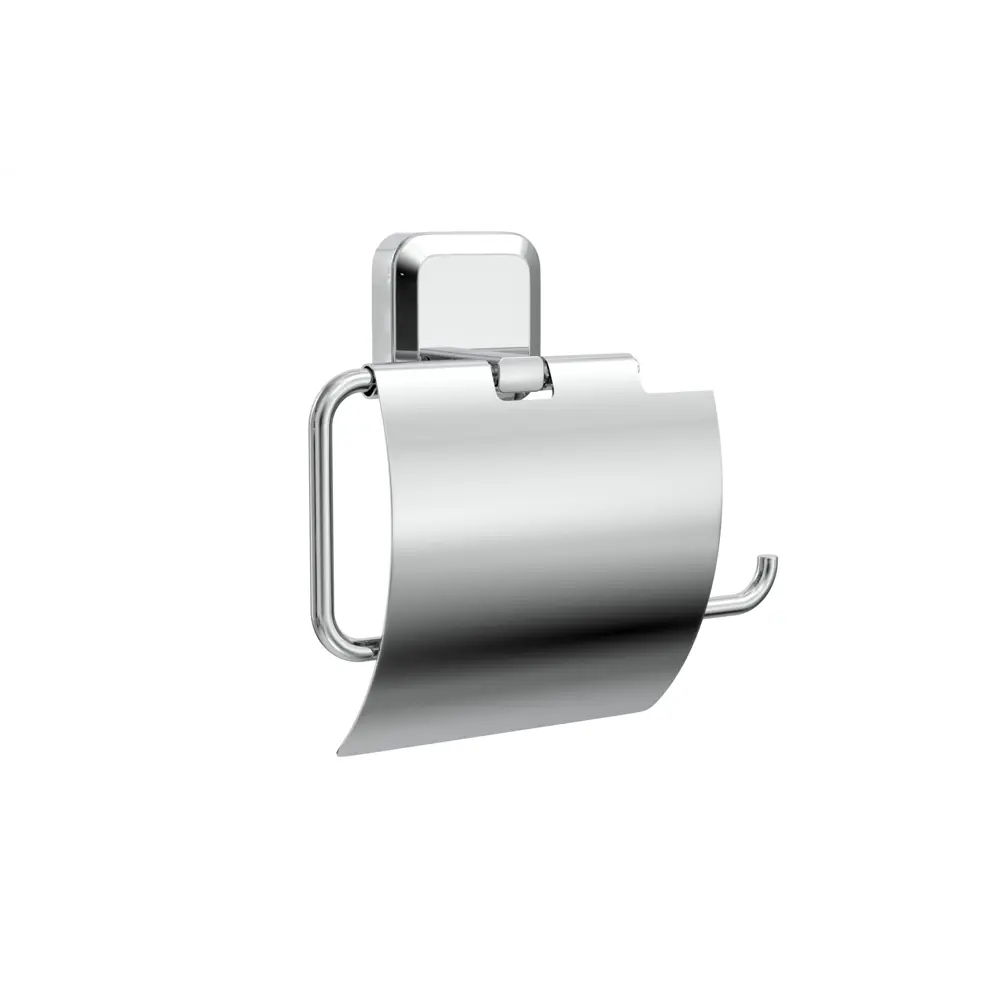 Держатель для туалетной бумаги Lemer Air с крышкой цвет хром STLM-2008629