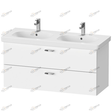 XB619401818 Тумбочка подвесная XBase #XB6194 1150 x 458 мм Белый матовый, декор Duravit 