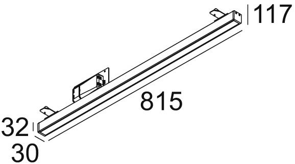 Delta Light Полувстраиваемый линейный световой профиль для светодиодных модулей D-liner sun-id-1390352 - Вид №7