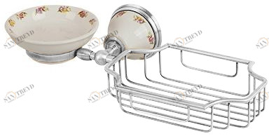 Мыльница настенная MIGLIORE Provance Ml.PRO-60.526.CR с корзиной, цвет хром 