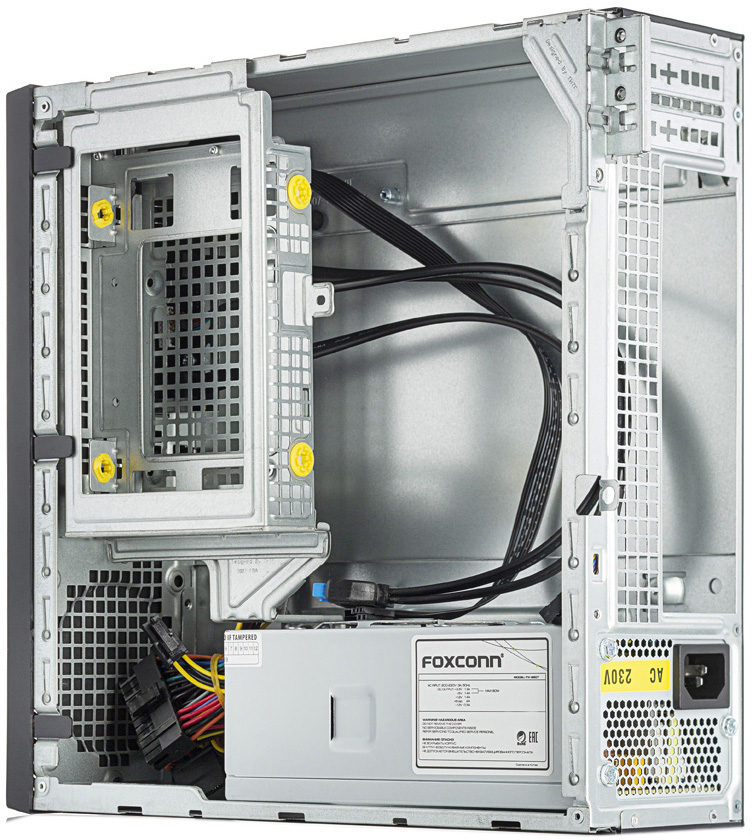 FL-RS02BLK-FX250T Сase mitx 250w tfx, 2xusb3.0, black/black trim, powercord Foxline Santreyd  - Вид №3