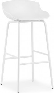 604064 Барный стул 75 см, стальной белый Normann Copenhagen Hyg