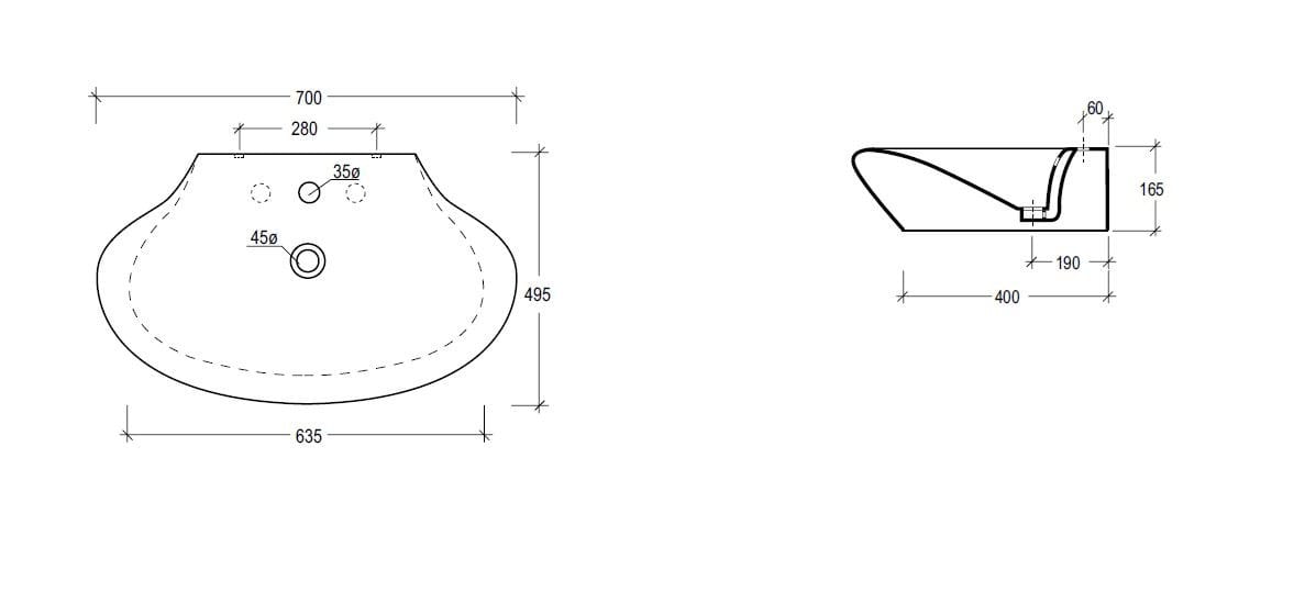 Керамическая столешница с переливом GSG Ceramic Design ARCH-00093480 - Вид №3