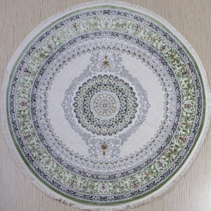 91577614 Ковер Elisa Amira 4836A D.Blue-L.Grey круг Ø200 см Полиэстер цвет Зеленый STLM-1027029