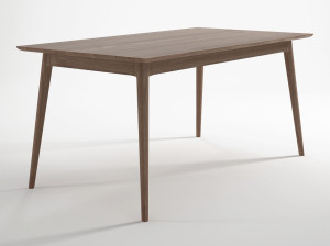 Деревянный прямоугольный стол для гостиной