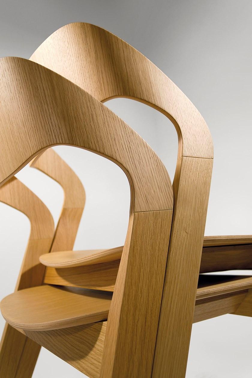 Crassevig Штабелируемый деревянный стул Mixis sun-id-1513554 - Вид №11