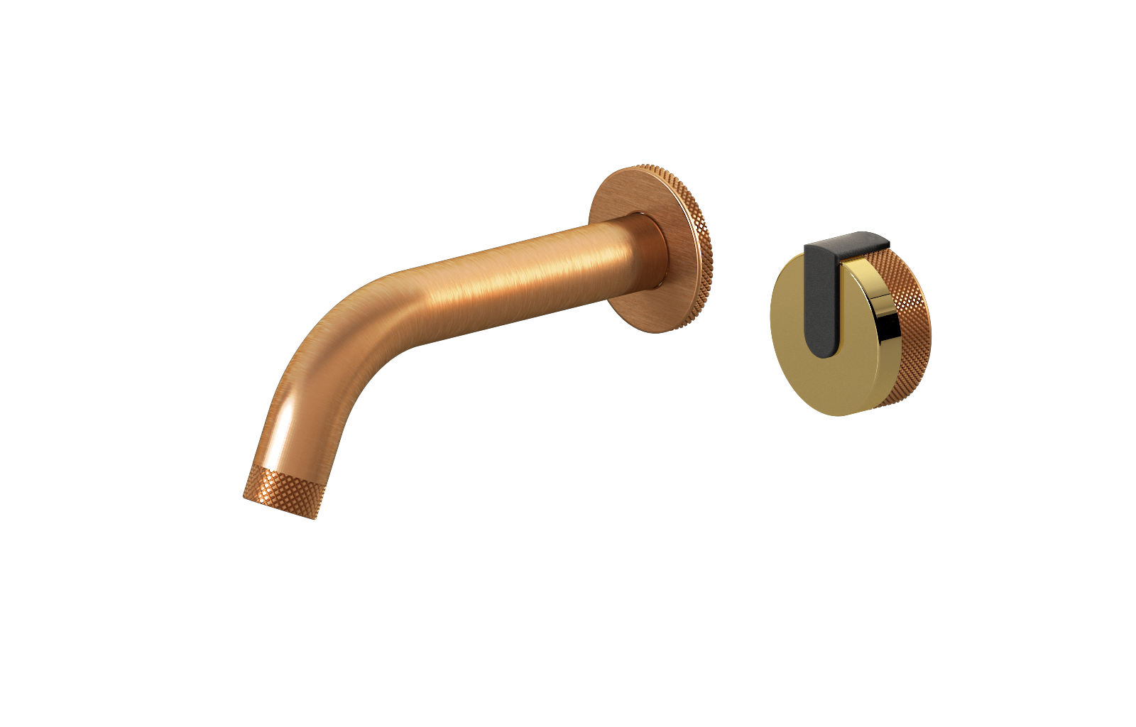 E-11535-R1AU-L1BK-BRG Настенный прогрессивный смеситель скрытого монтажа для раковины GRAFF MOD+