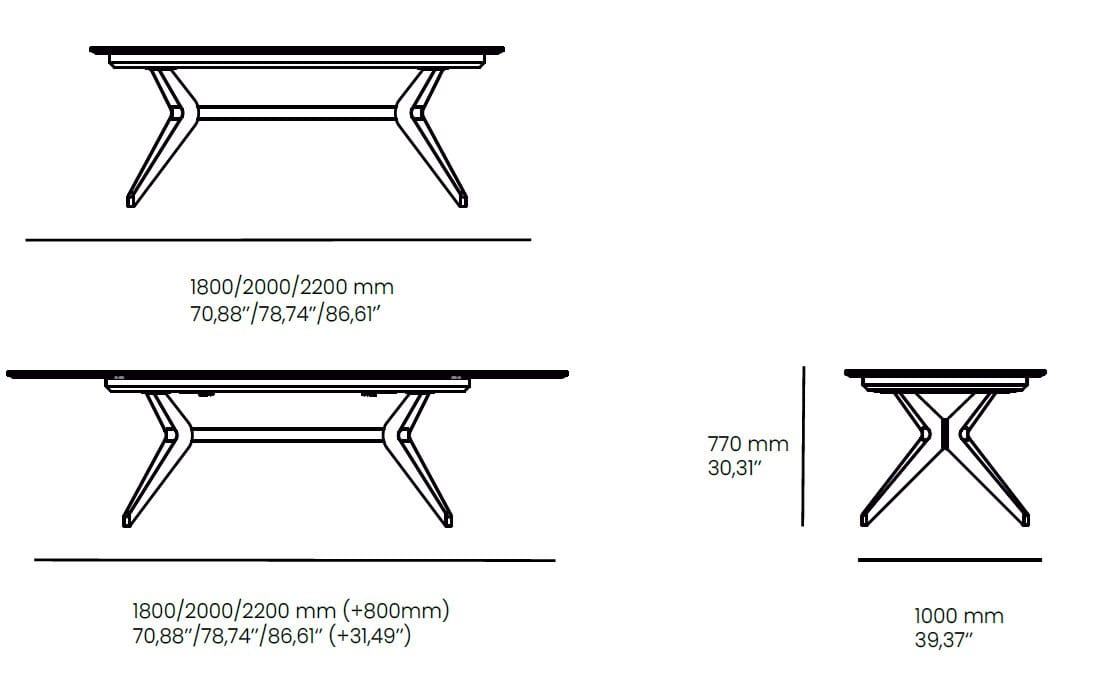 Деревянный прямоугольный обеденный стол animovel Iris ARCH-00066116 - Вид №4
