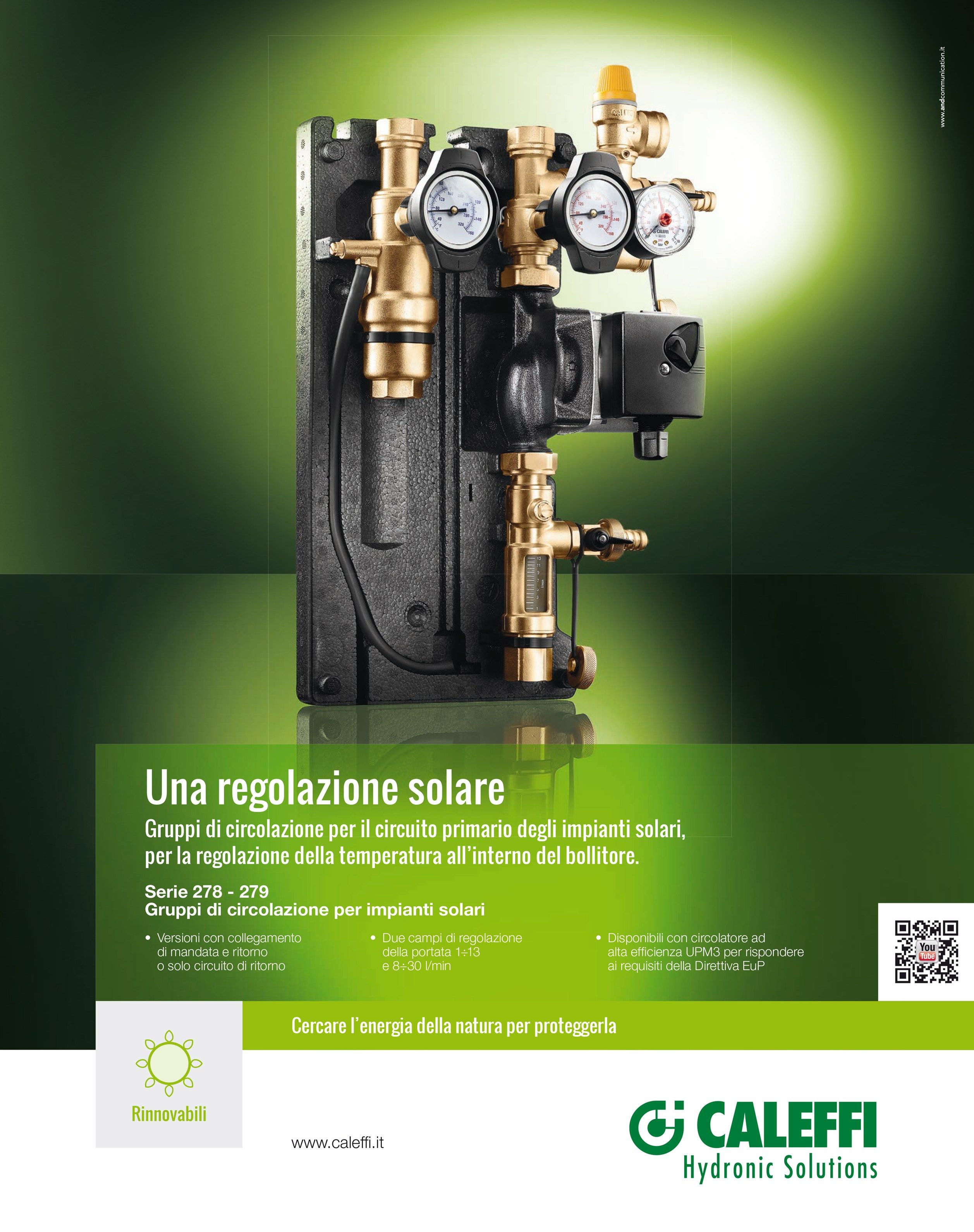 Циркуляционная группа для солнечных систем CALEFFI Caleffi Solar® ARCH-00083846 - Вид №3