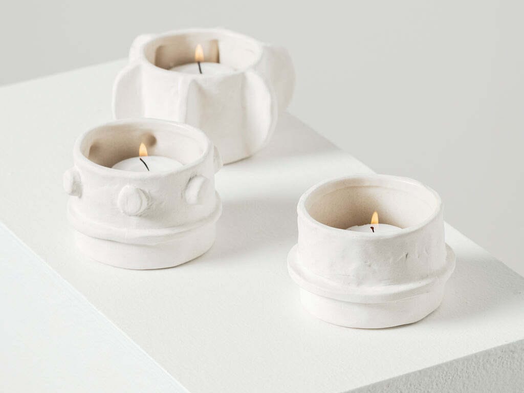 Набор из 3 каменных подсвечников Serax Marie interior accessories ARCH-00007116 - Вид №1