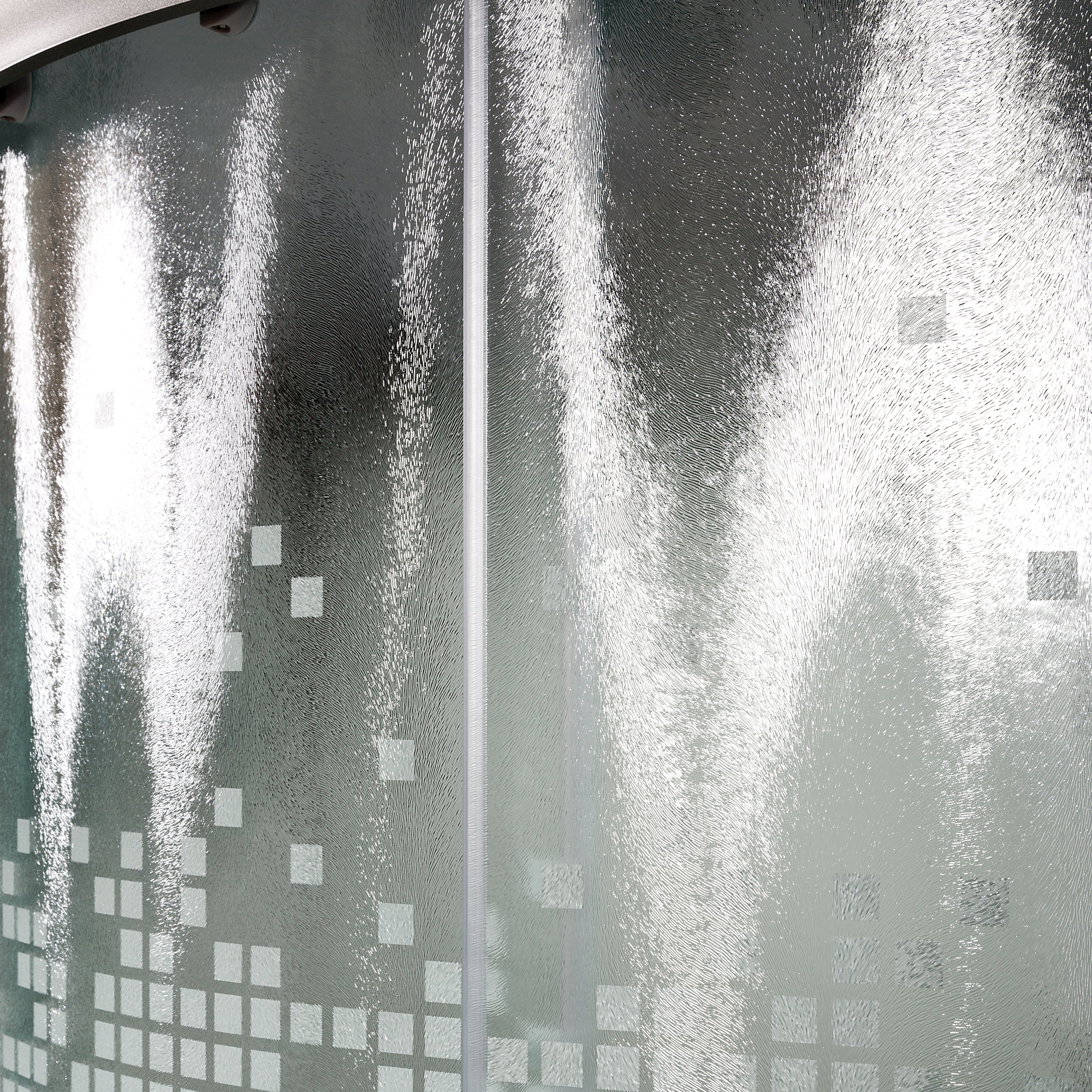 BМ1590 LED BLACK Душевая кабина DETO Серия ВМ L 980 N без крыши - Вид №7