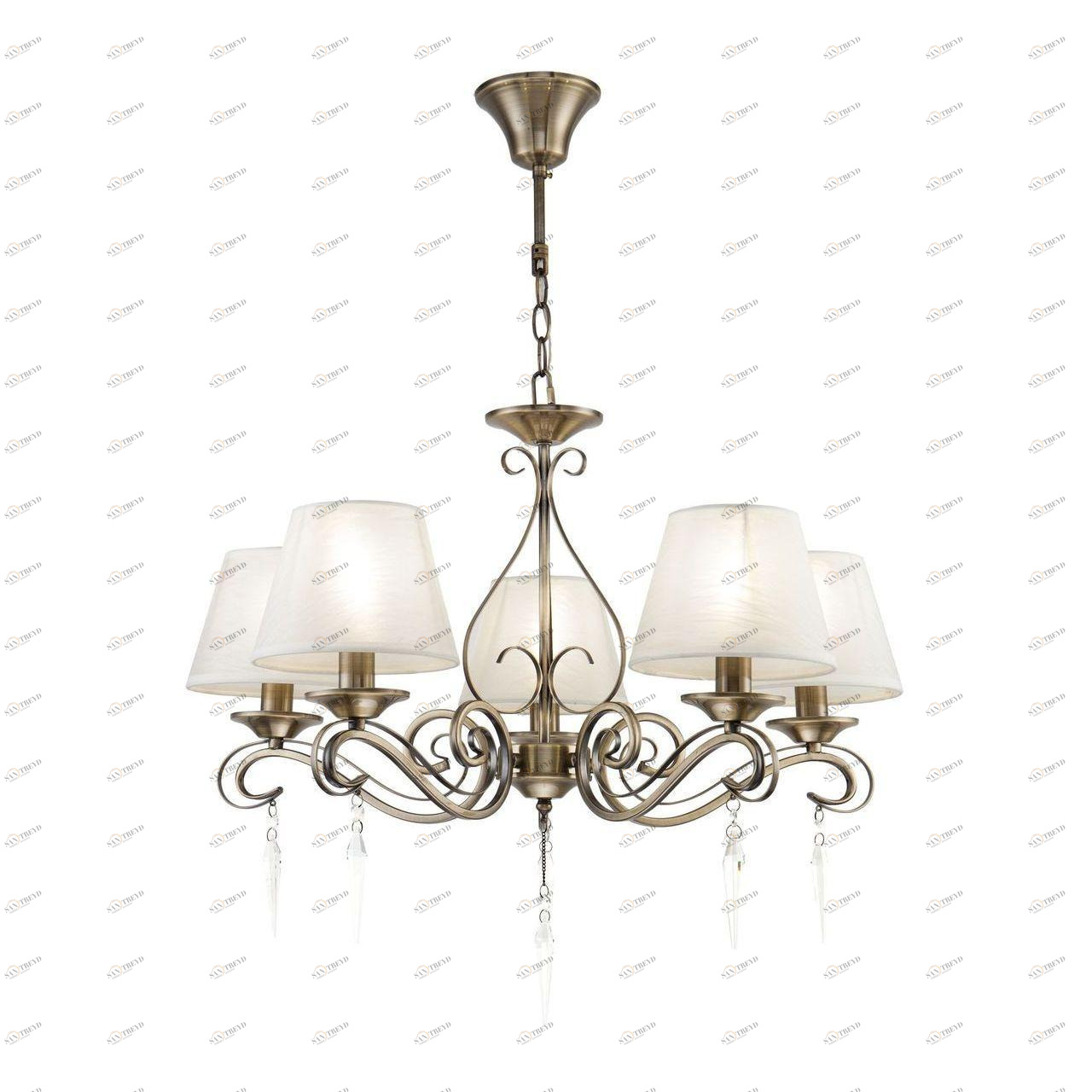 Подвесная люстра Freya Bonfi FR2017PL-05BZ FREYA BONFI 220537 Кремовый 