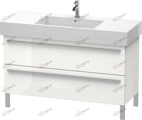 XL654502222 Тумбочка напольная X-Large #XL6545 1200 x 470 мм Белый глянцевый декор Duravit