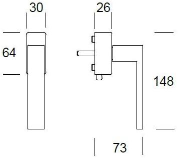 Reguitti Оконная ручка dk на розе Seattle Aq16dkq7550 - Вид №2