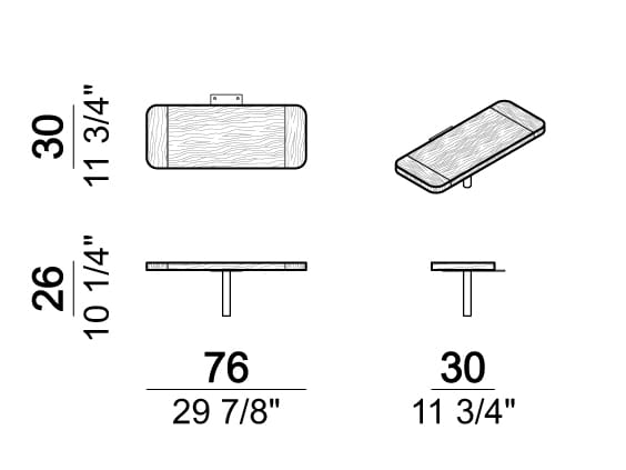 Лежак для сада с колесами Arketipo ARGENTARIO ARCH-00137303 - Вид №6