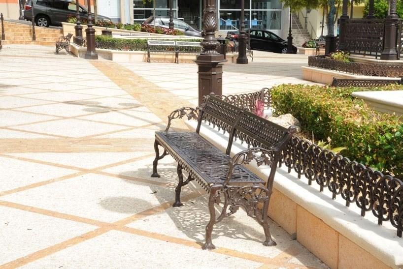 Neri Скамейка чугунная с подлокотниками Scilla 2100 - Вид №4