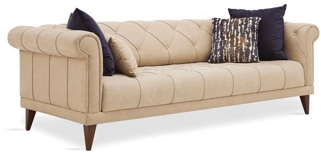 Enza Home Тафтинговый 3-местный диван из ткани Piedra sun-id-1471613 - Вид №3